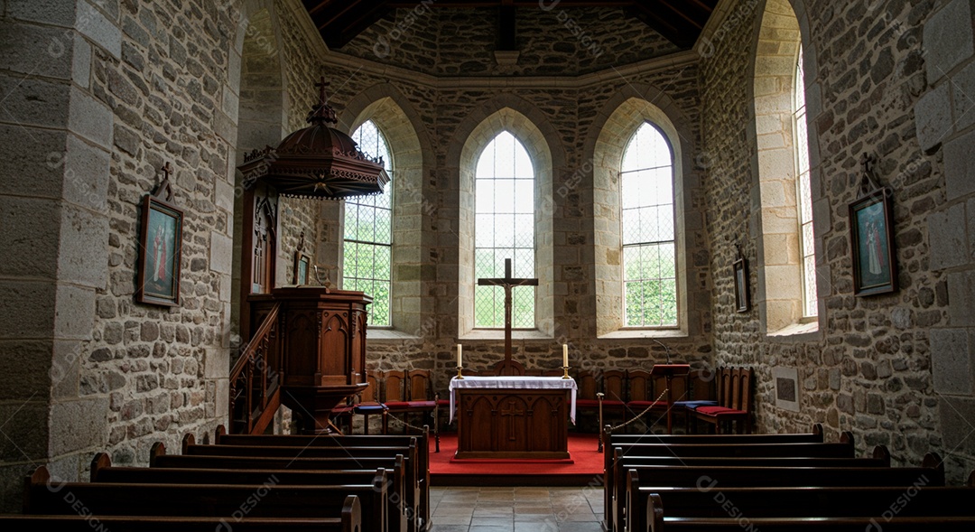 Igreja católica vazia