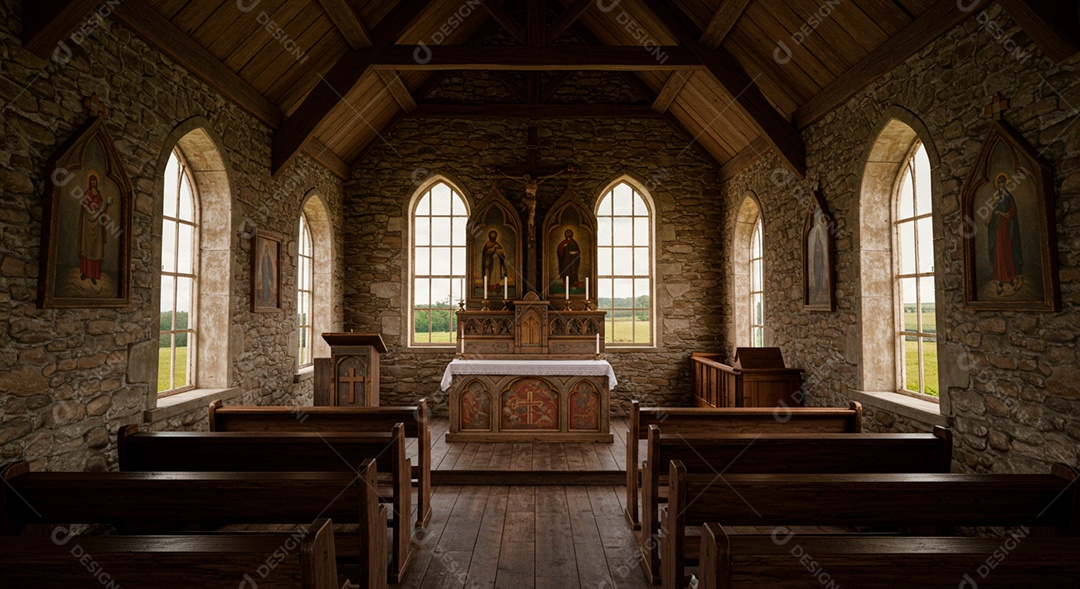 Igreja católica vazia