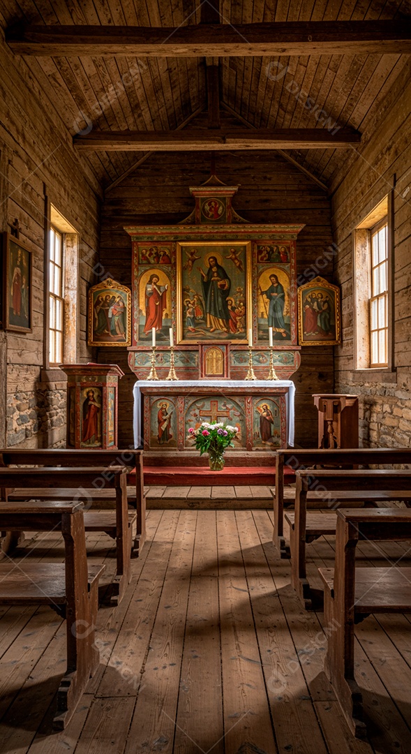Igreja católica vazia