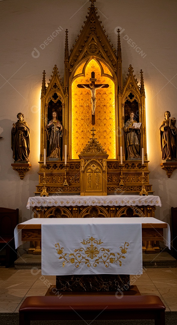 Igreja católica vazia