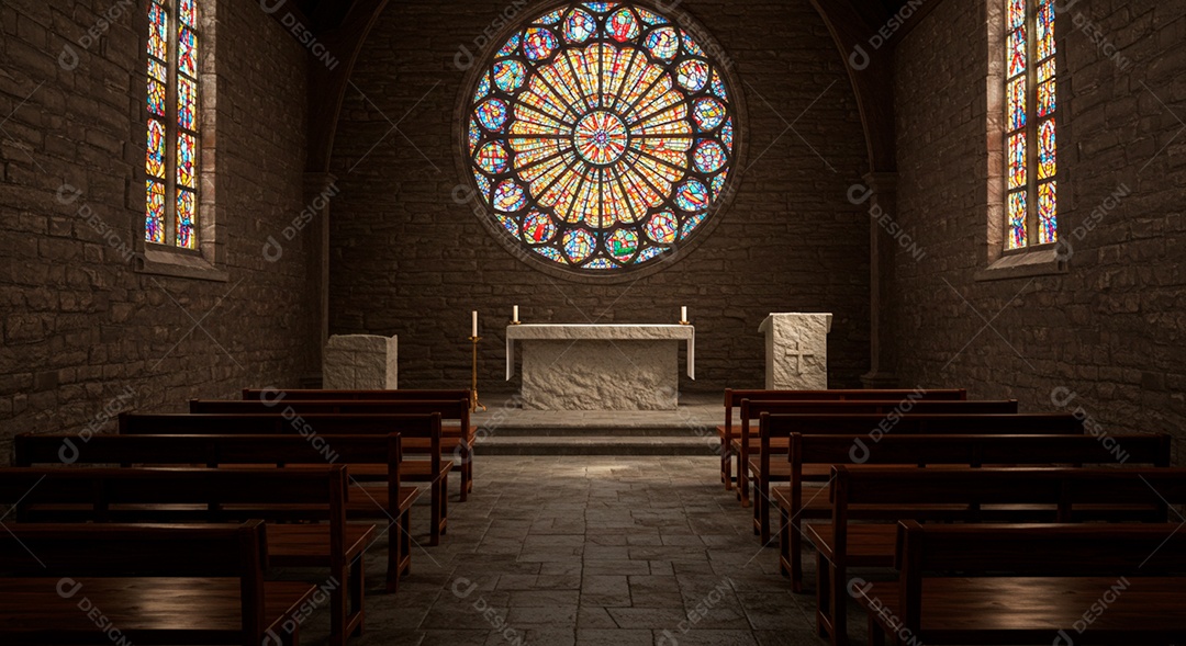 Igreja católica vazia