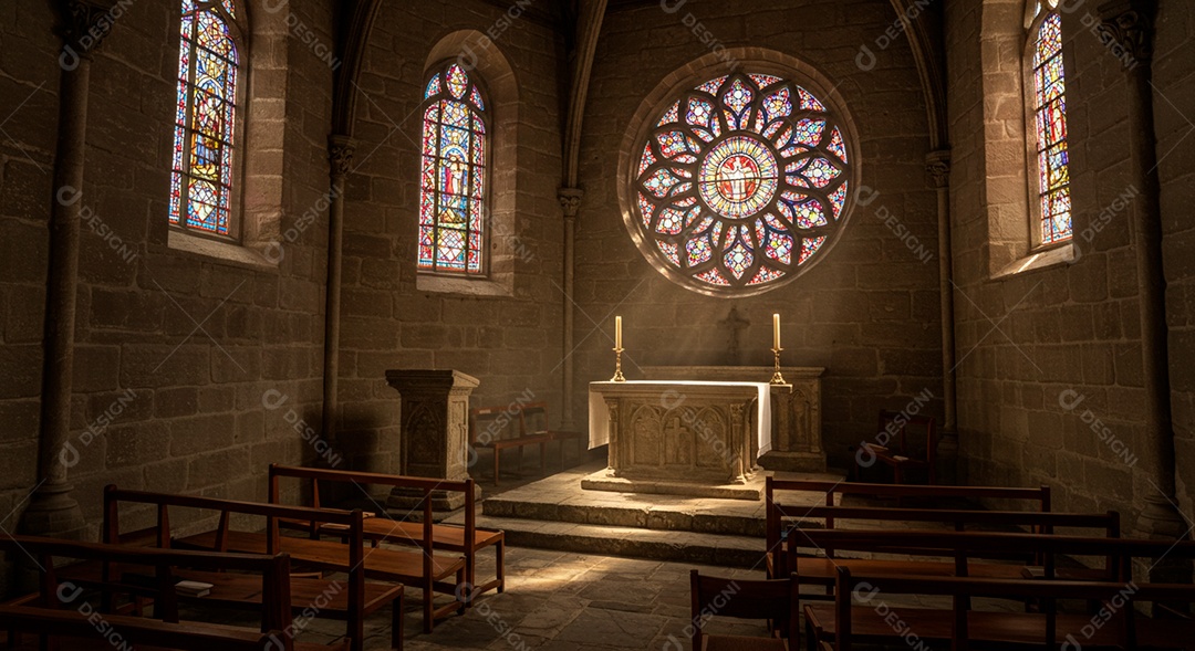 Igreja católica vazia