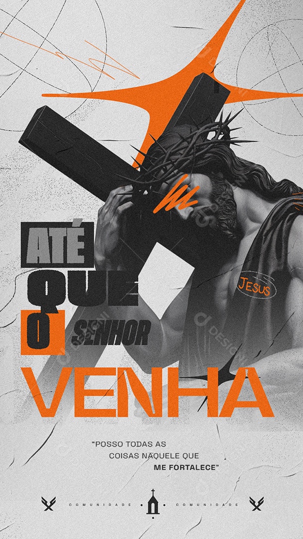 Story Igreja Até Que o Senhor Venha Social Media PSD Editável