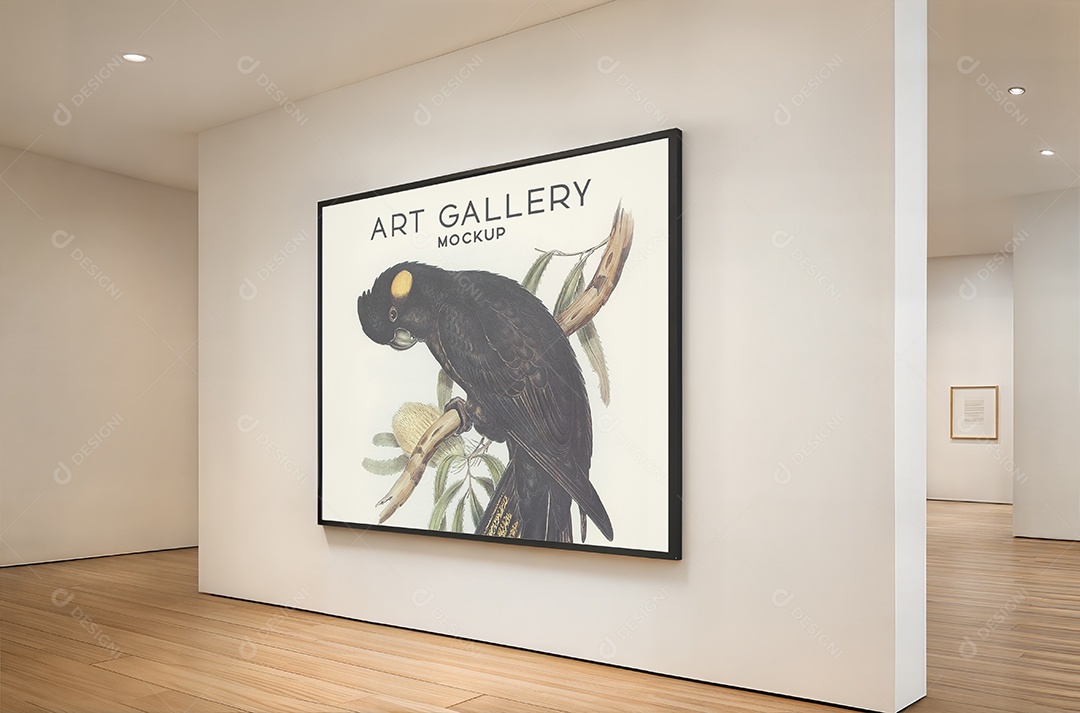 Mockup Galeria de Arte PSD Editável