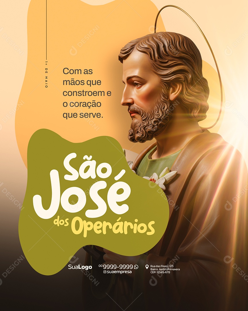 Dia de São José 19 De Março Social Media PSD Editável