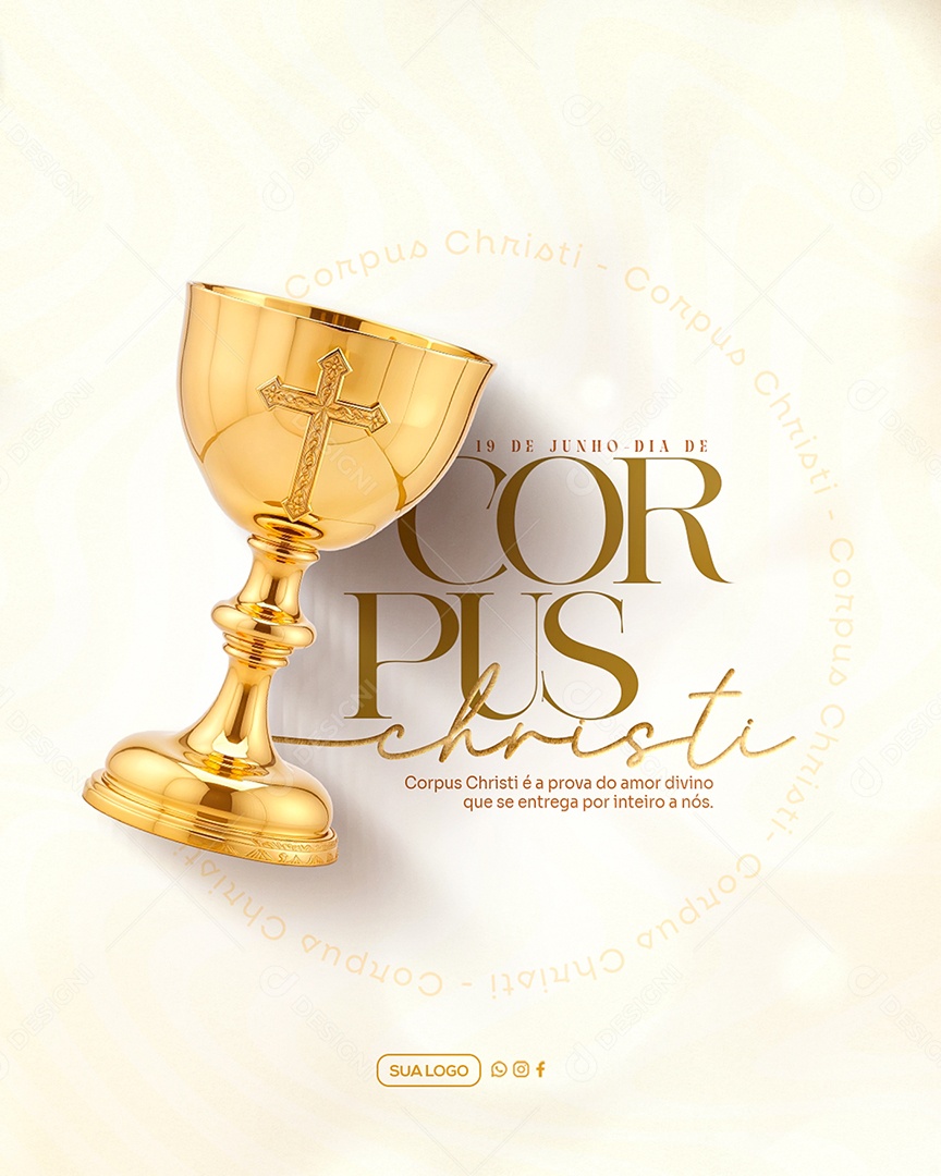 Story Dia de Corpus Christi 19 de Junho Social Media PSD Editável