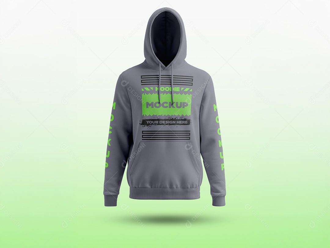 Moletom com Capuz Levantado Mockup PSD Editável