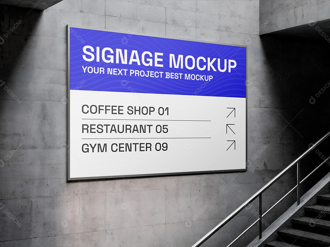 Outdoor em Passagem Subterrânea Mockup PSD Editável