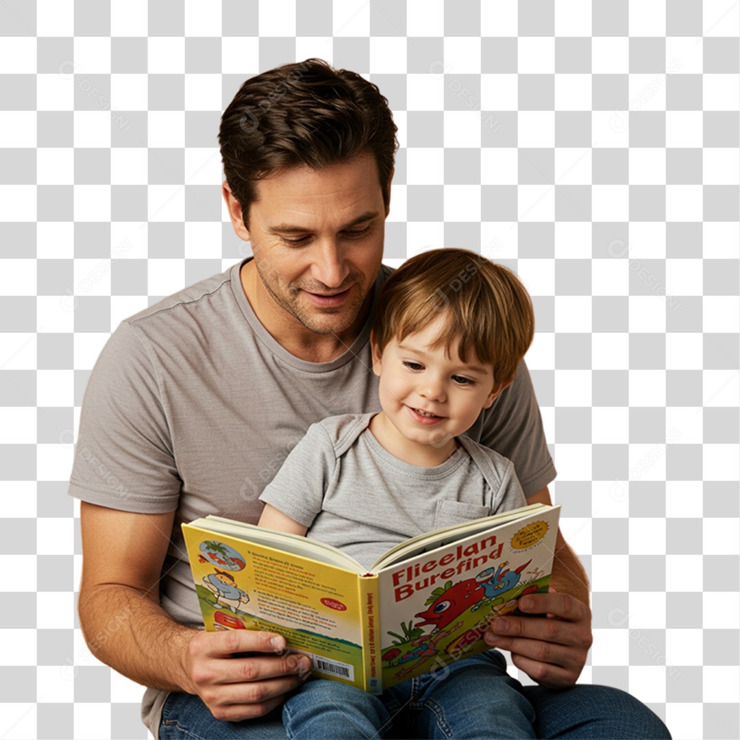 Pai com seu Filho PNG Transparente