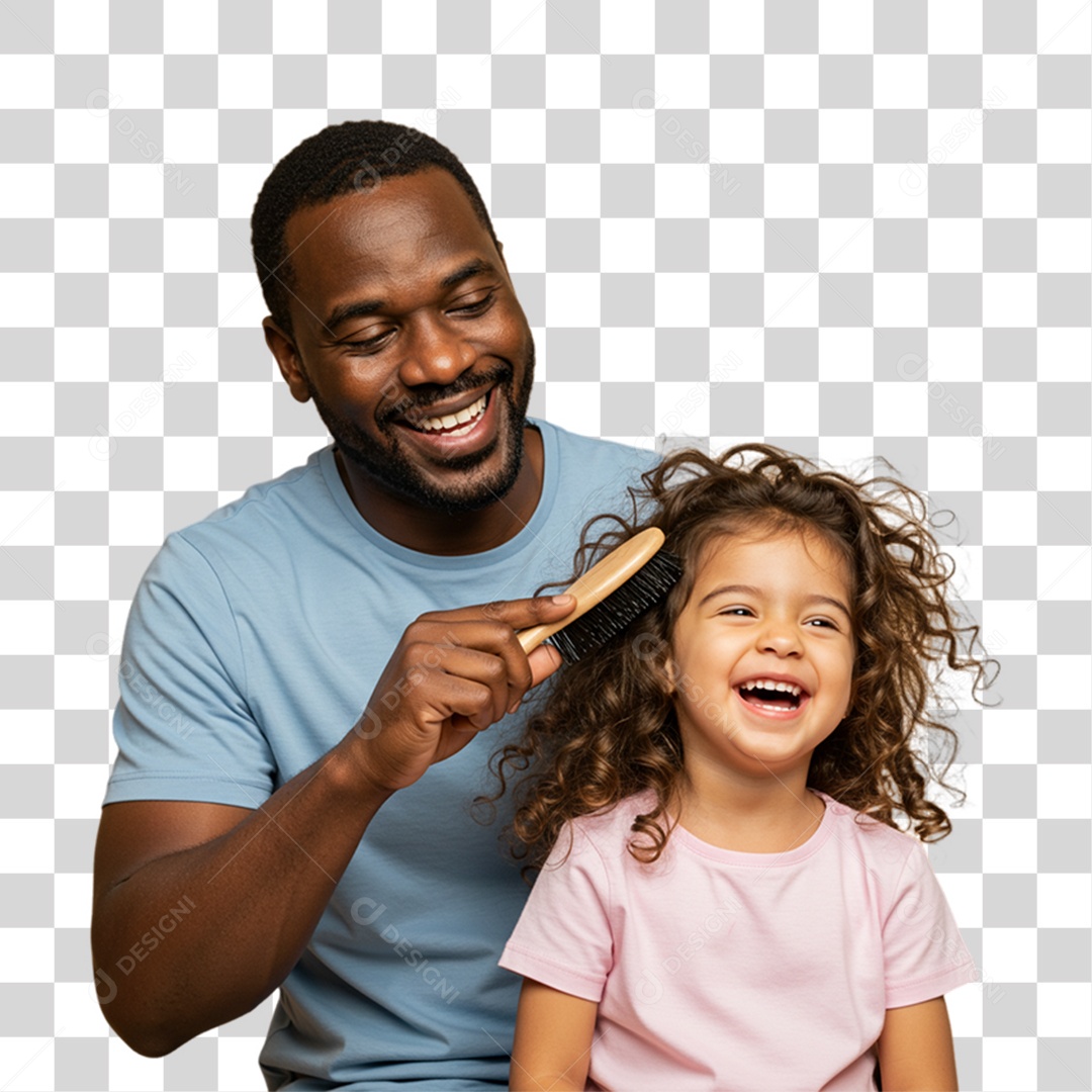 Pai com sua Filha PNG Transparente