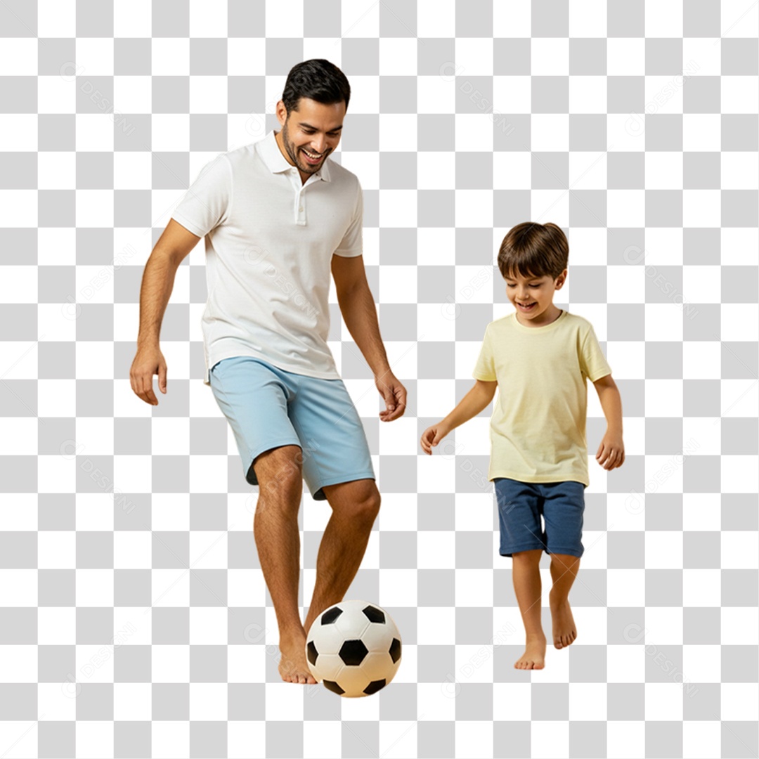 Pai com seu Filho PNG Transparente