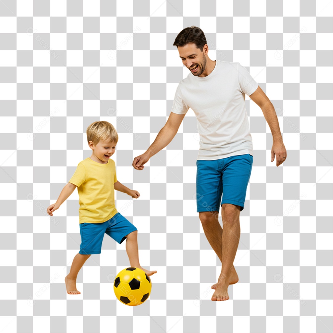 Pai com seu Filho PNG Transparente