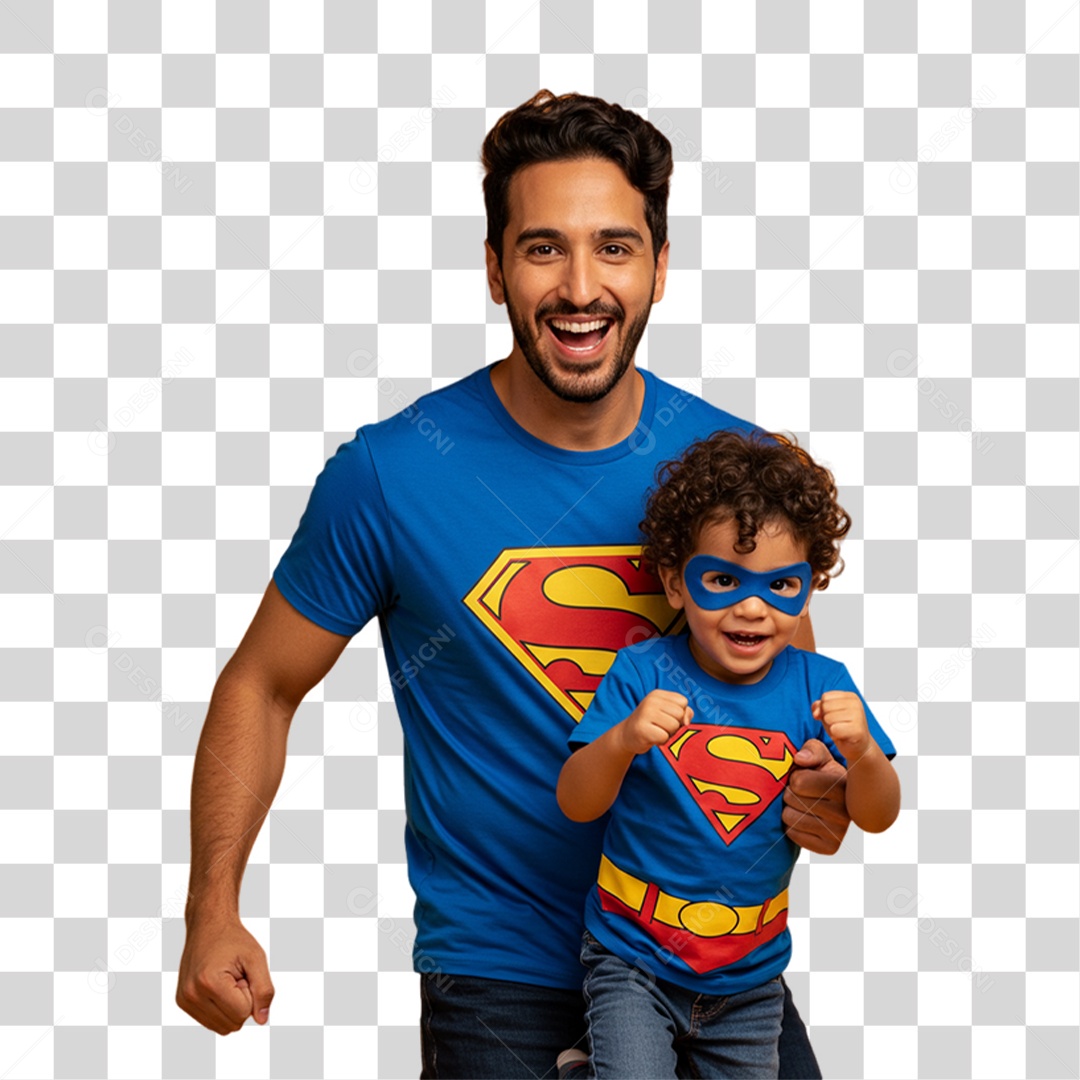 Pai com seu Filho PNG Transparente