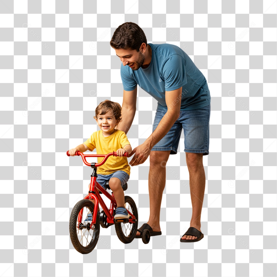 Pai com seu Filho PNG Transparente