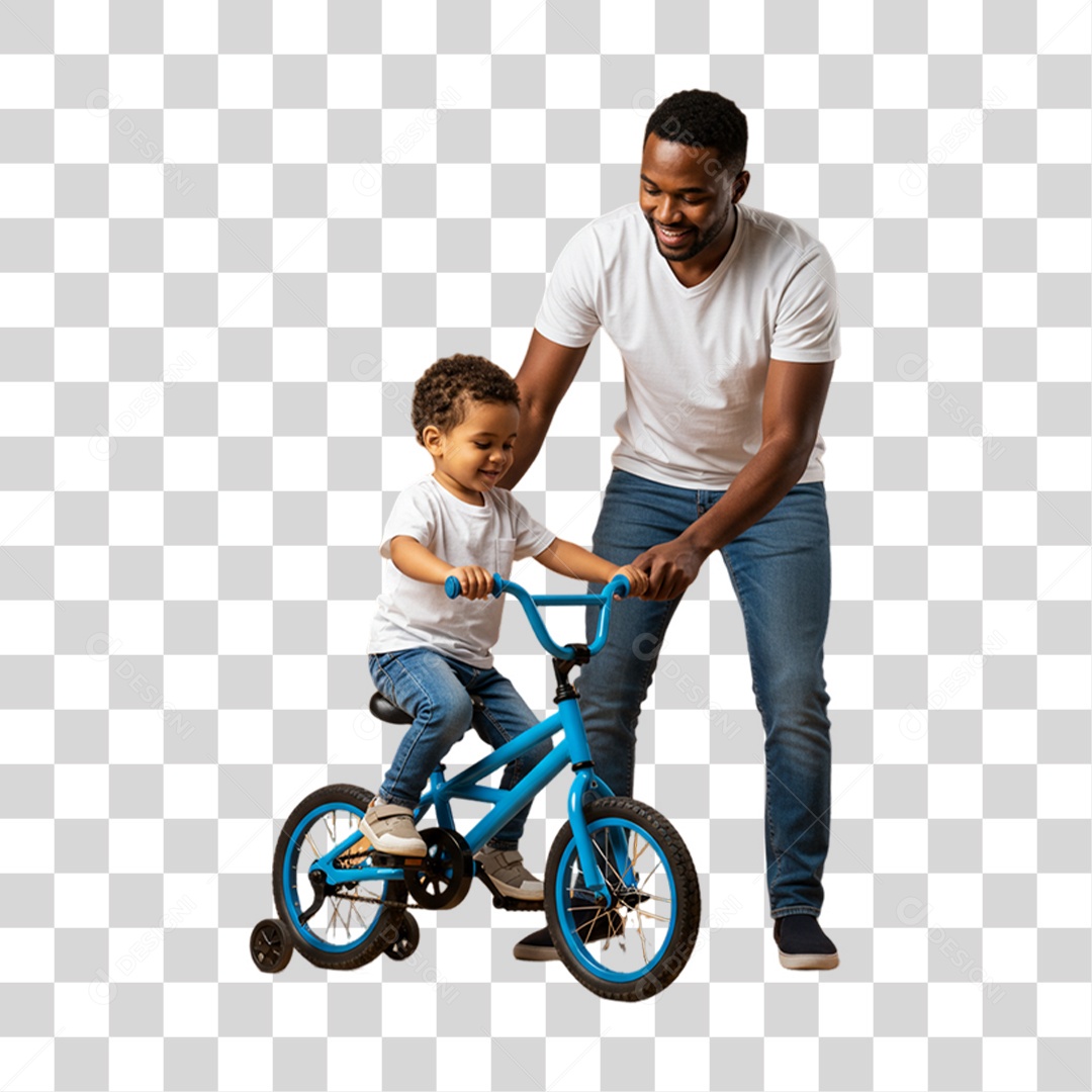 Pai com seu Filho PNG Transparente