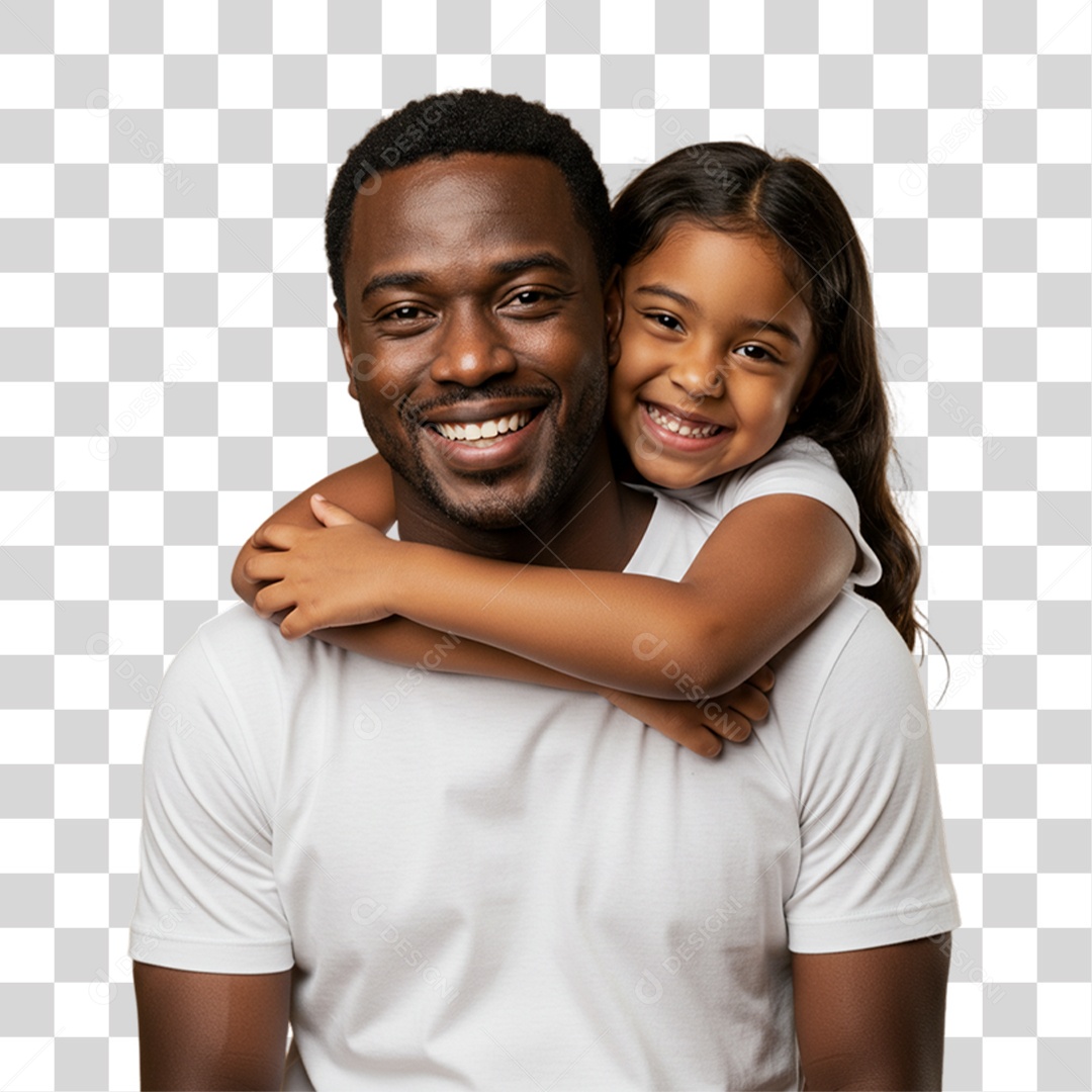 Pai com sua Filha PNG Transparente