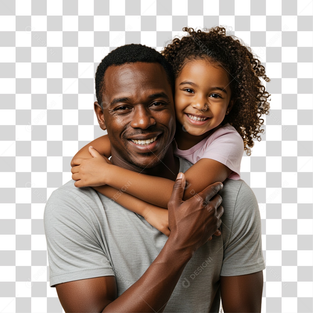 Pai com sua Filha PNG Transparente