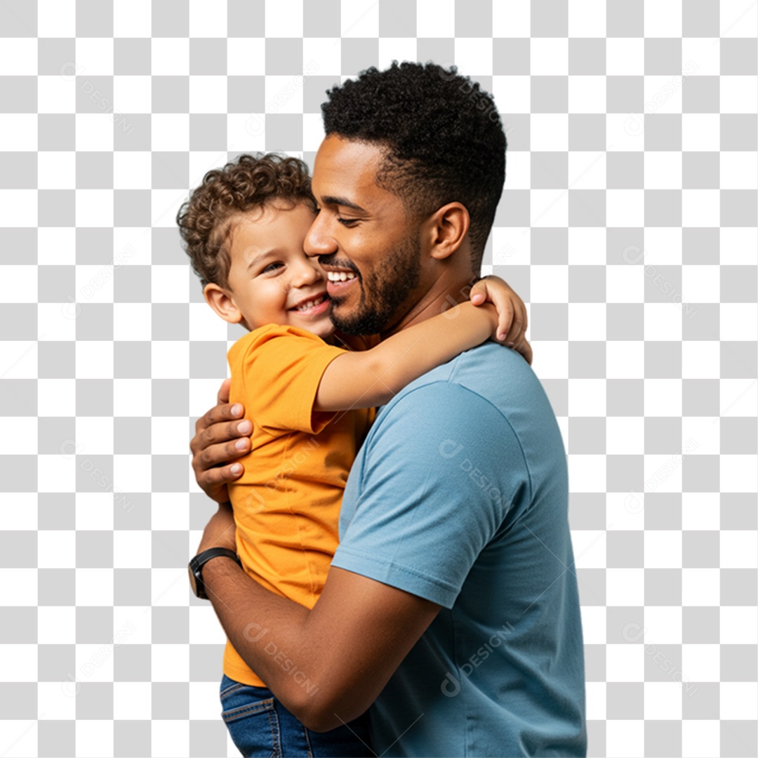 Pai com seu Filho PNG Transparente