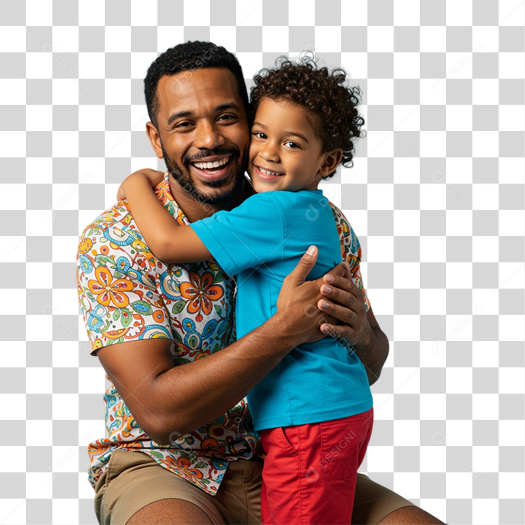 Pai com seu Filho PNG Transparente