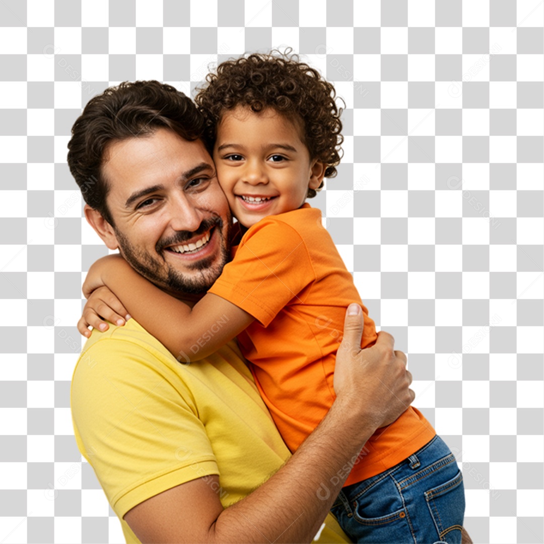 Pai com seu Filho PNG Transparente