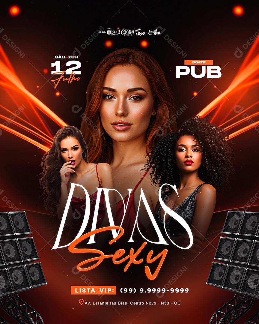 Flyer Divas Sexy Social Media PSD Editável