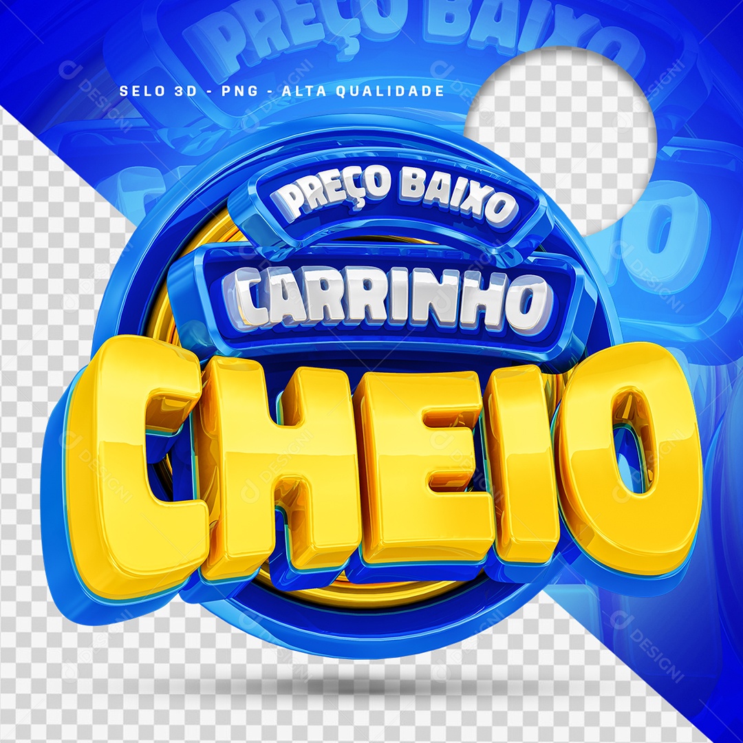 Preço Baixo Selo 3D para Composição PSD
