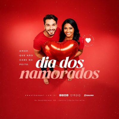 Dia dos Namorados 12 de Junho Social Media PSD Editável