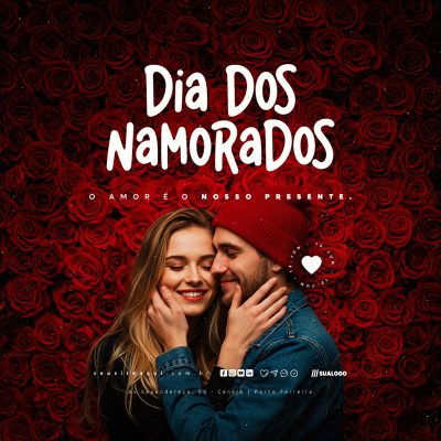 Dia dos Namorados 12 de Junho Social Media PSD Editável