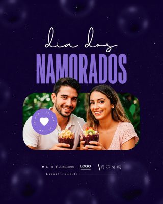 Dia dos Namorados 12 de Junho Social Media PSD Editável