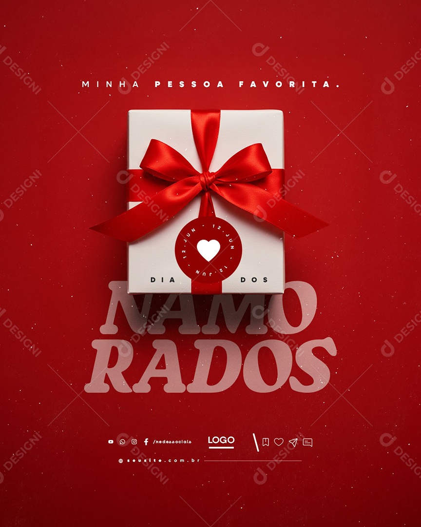 Dia dos Namorados 12 de Junho Social Media PSD Editável