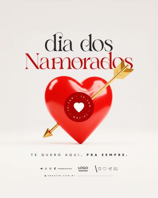 Dia dos Namorados 12 de Junho Social Media PSD Editável