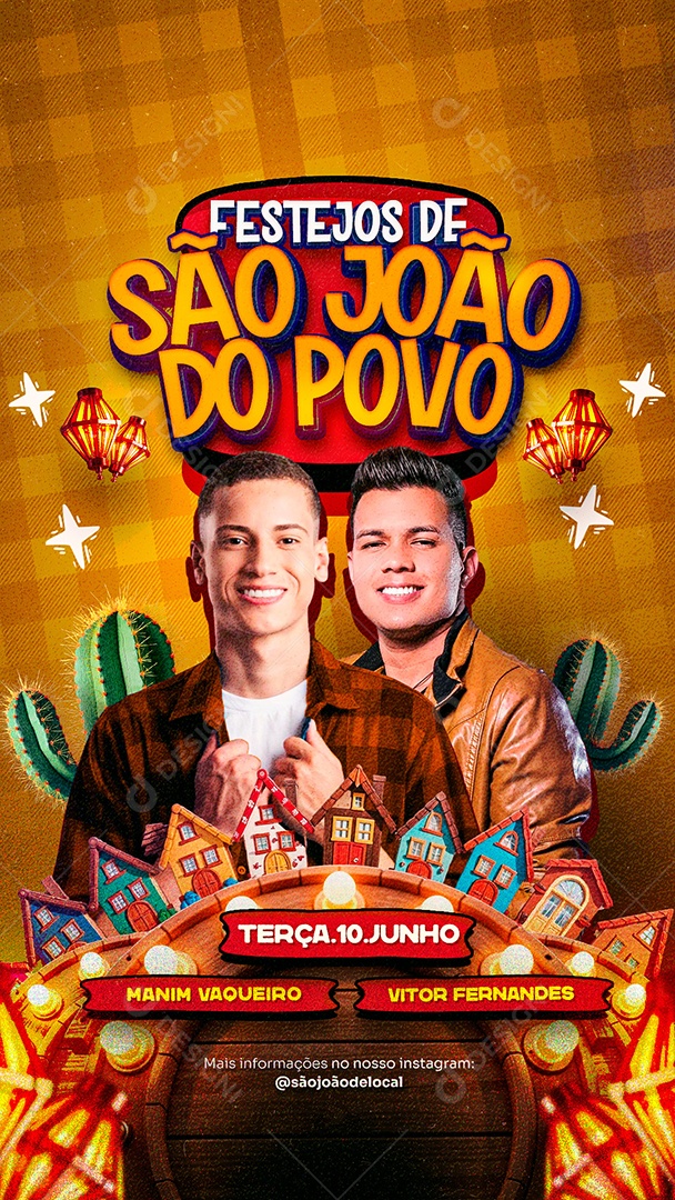 Story Flyer Festejos São João Social Media PSD Editável
