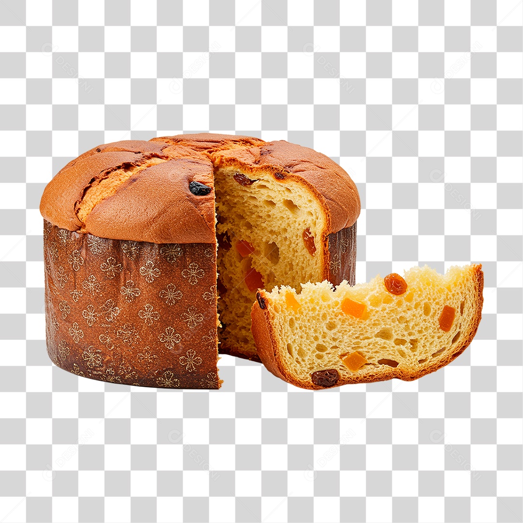 Pão Panetone PNG Transparente