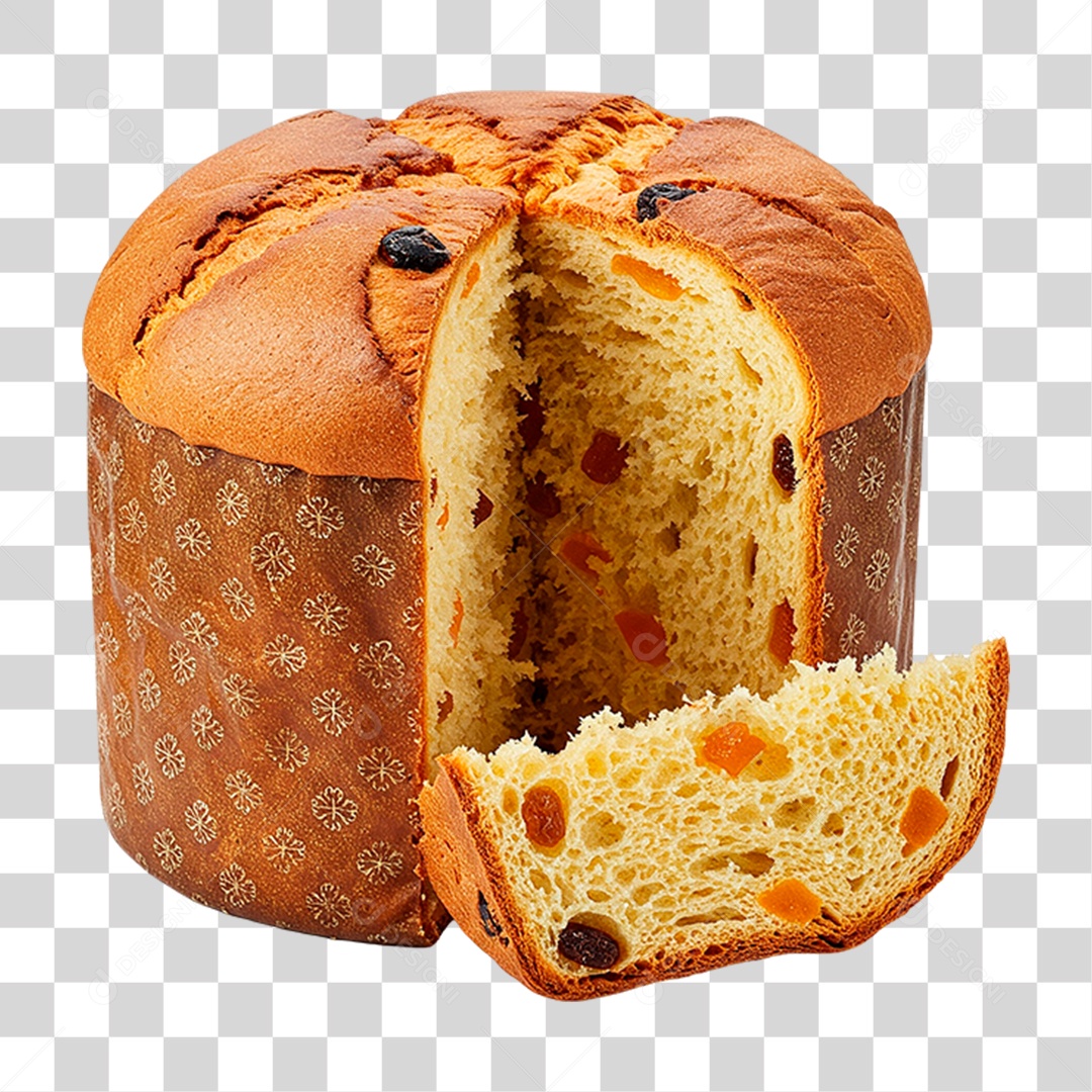 Pão Panetone PNG Transparente