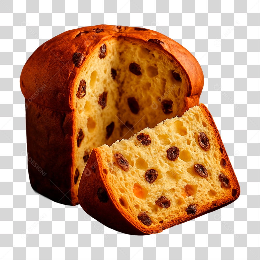 Pão Panetone PNG Transparente