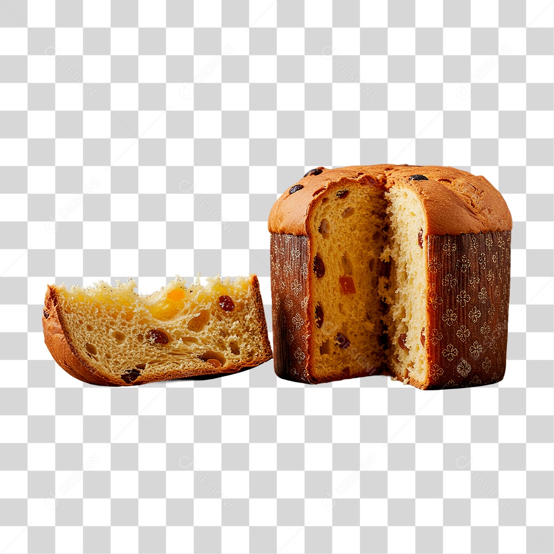 Pão Panetone PNG Transparente