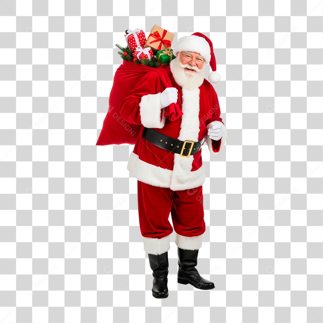 Papai Noel Fantasia de Natal PNG Transparente
