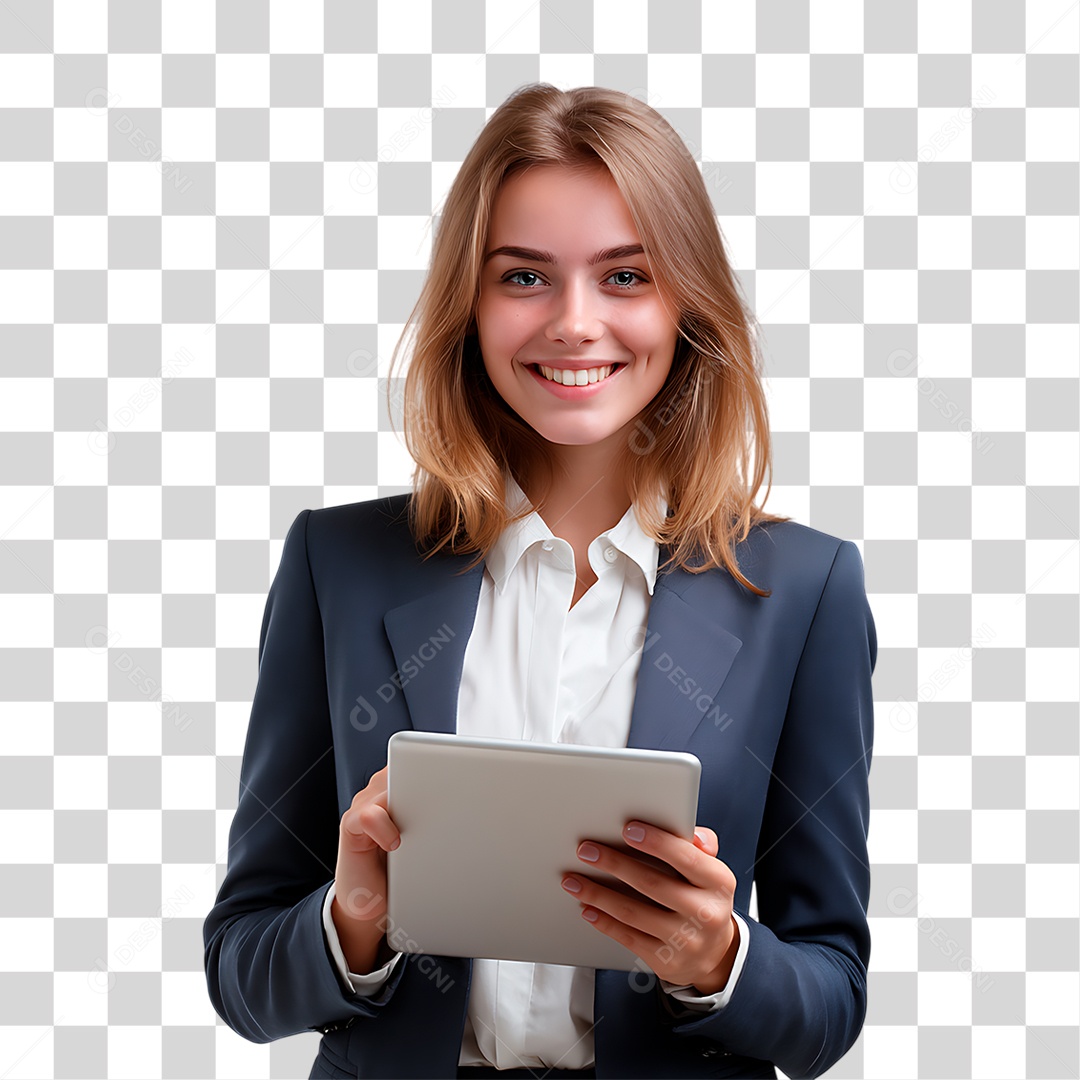 Mulher de Terno PNG Transparente