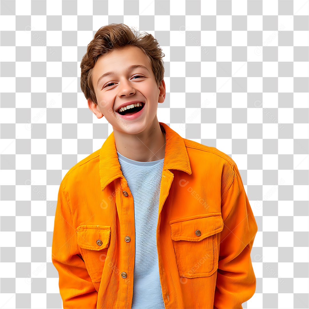 Menino Sorridente PNG Transparente