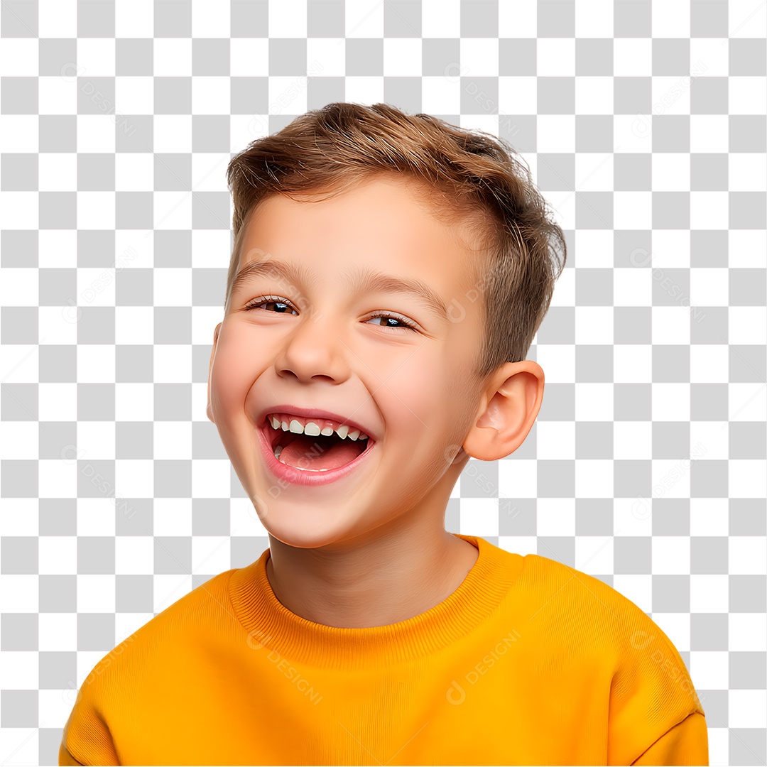 Menino Sorridente PNG Transparente