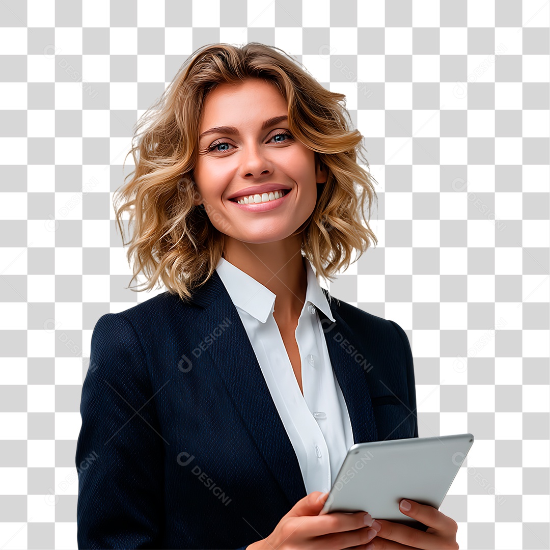 Mulher de Terno PNG Transparente