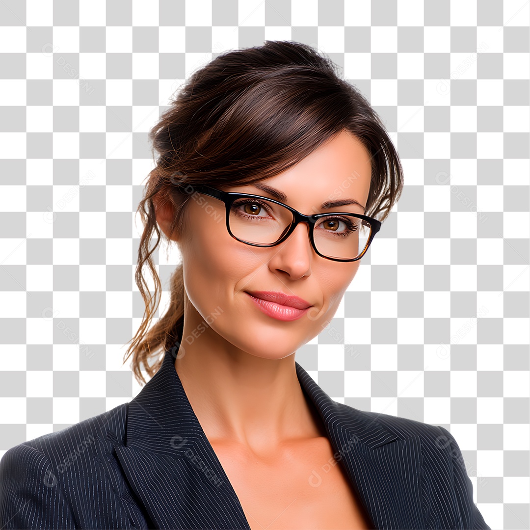 Mulher de Terno PNG Transparente