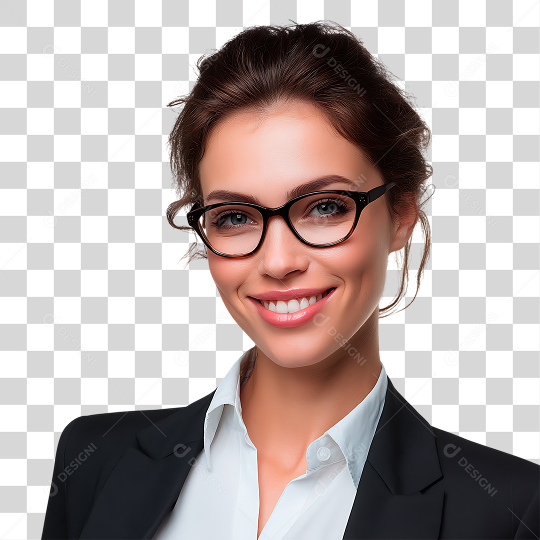 Mulher de Terno PNG Transparente