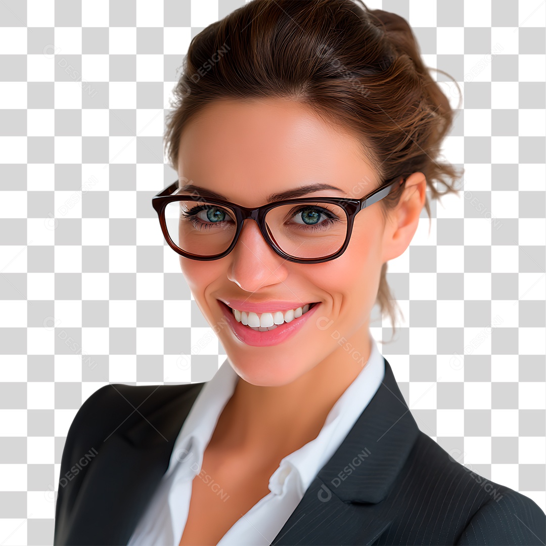 Mulher de Terno PNG Transparente