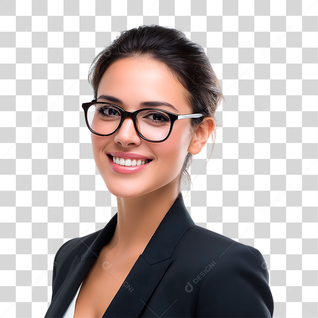 Mulher de Terno PNG Transparente