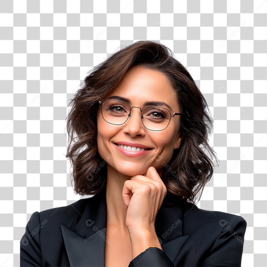 Mulher de Terno PNG Transparente