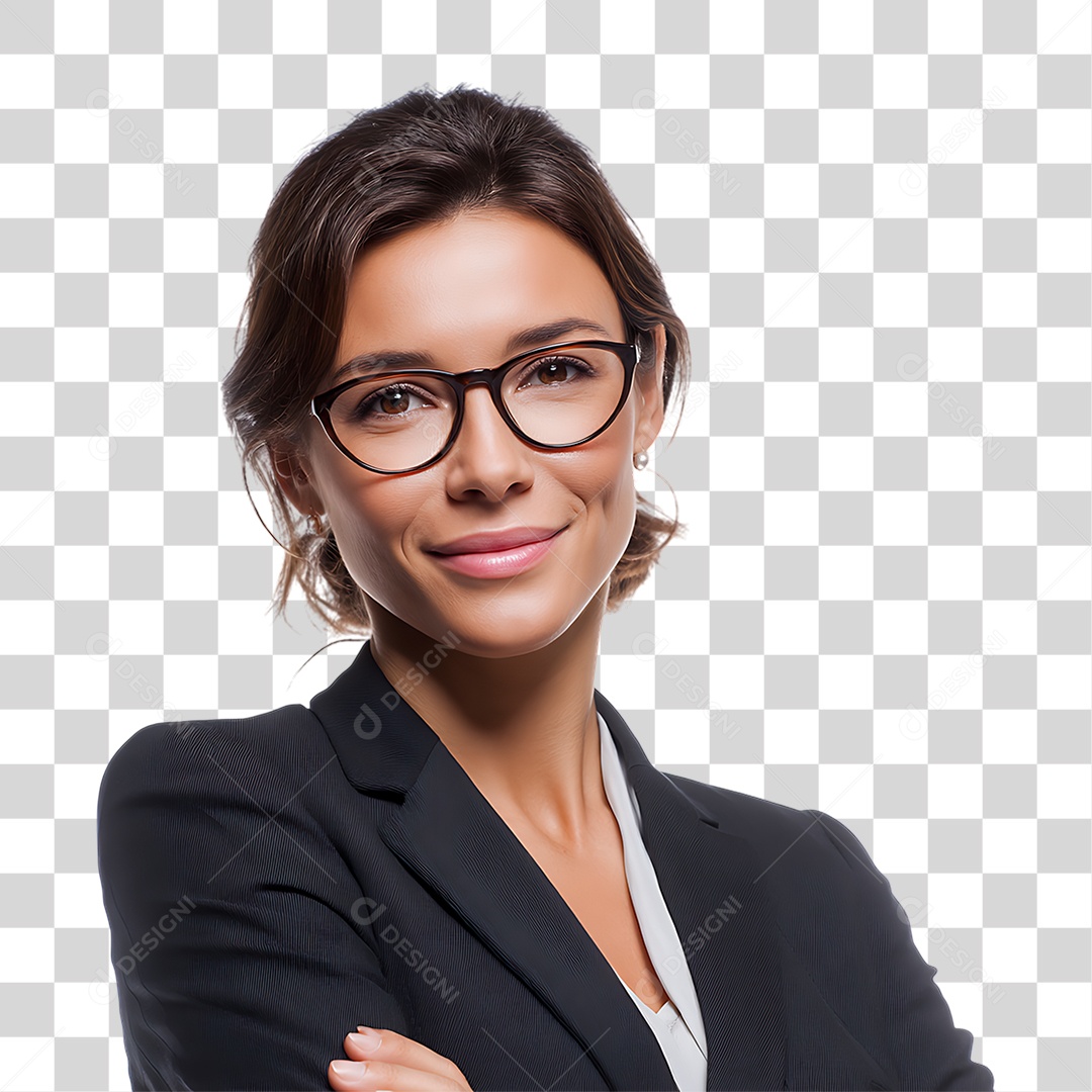 Mulher de Terno PNG Transparente