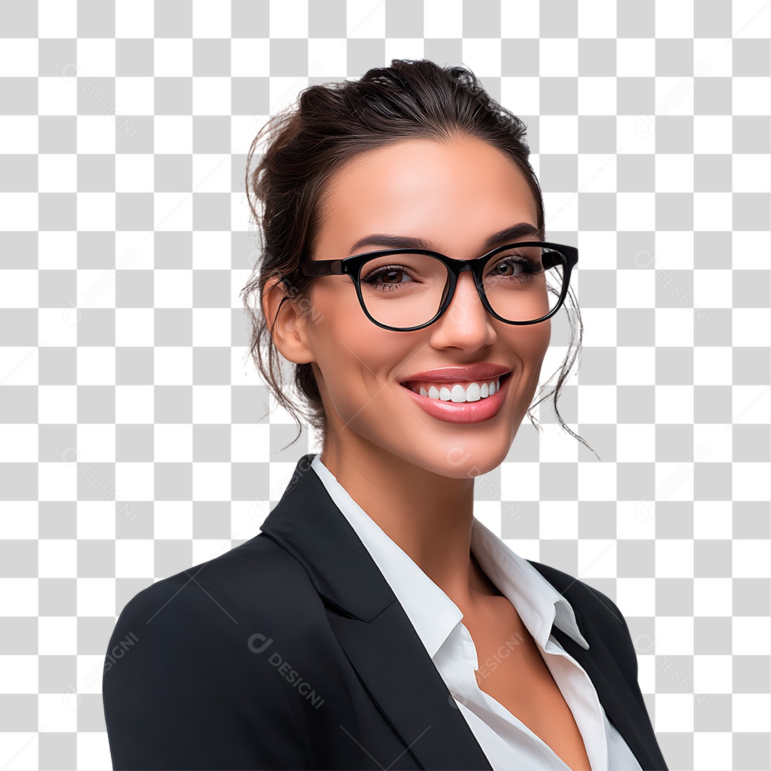 Mulher de Terno PNG Transparente