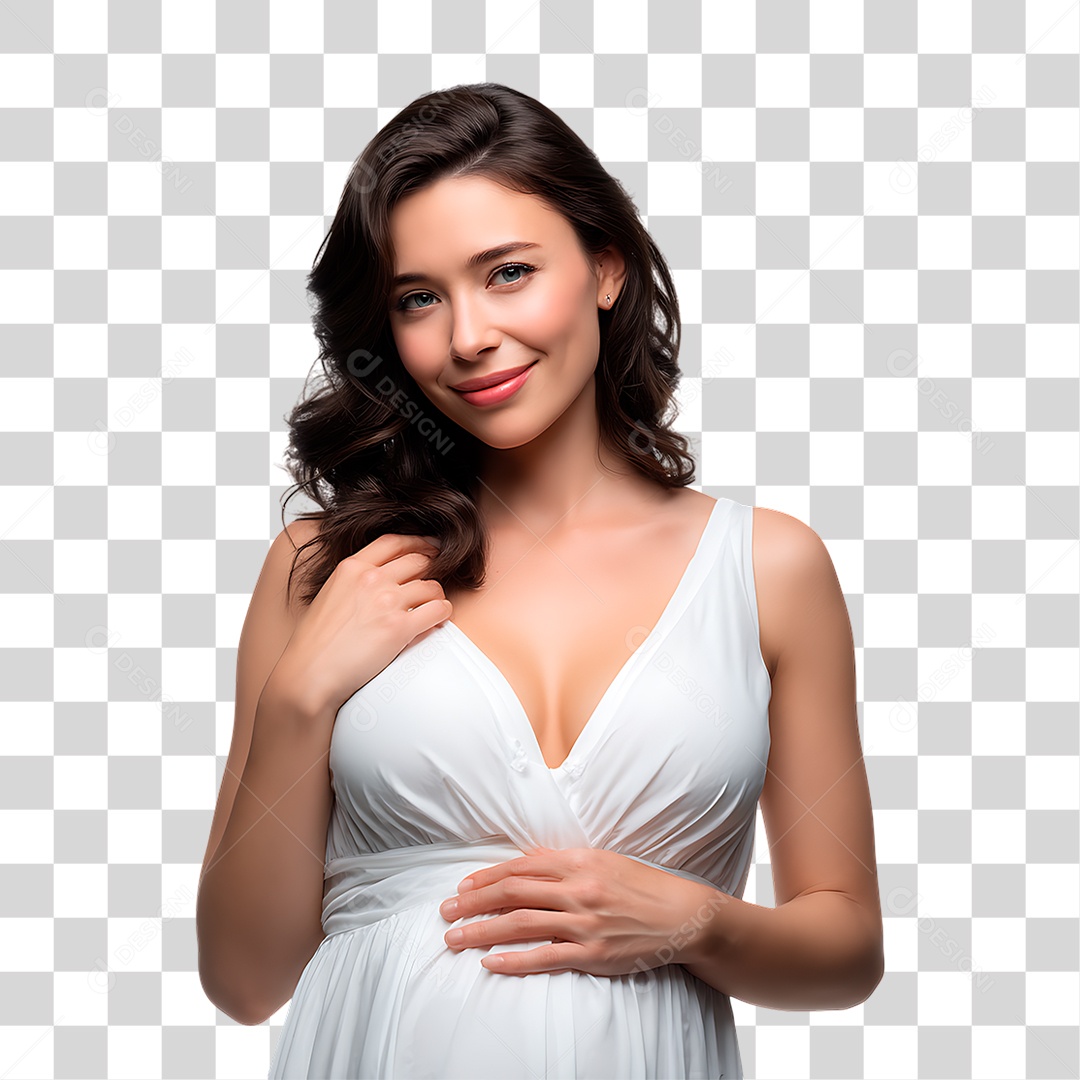 Mulher Grávida PNG Transparente