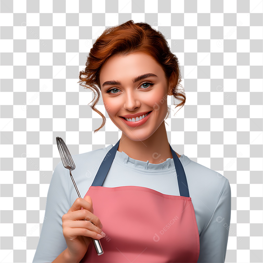 Mulher de Avental PNG Transparente